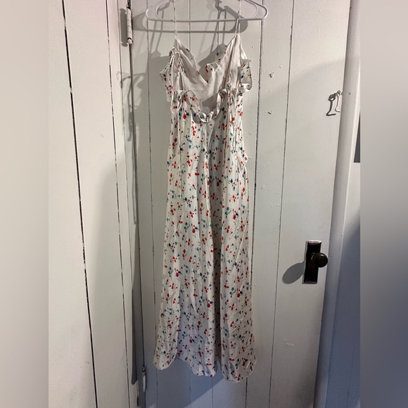 NWT ANTHROPOLOGIE BARDOT RUFFLE WHITE DRESS - Picture 3 of 11